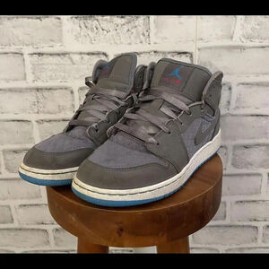 Girls 2011 Nike Air Jordan I 1 Phat Cool Grey GS 454659-009 sz 5 Youth